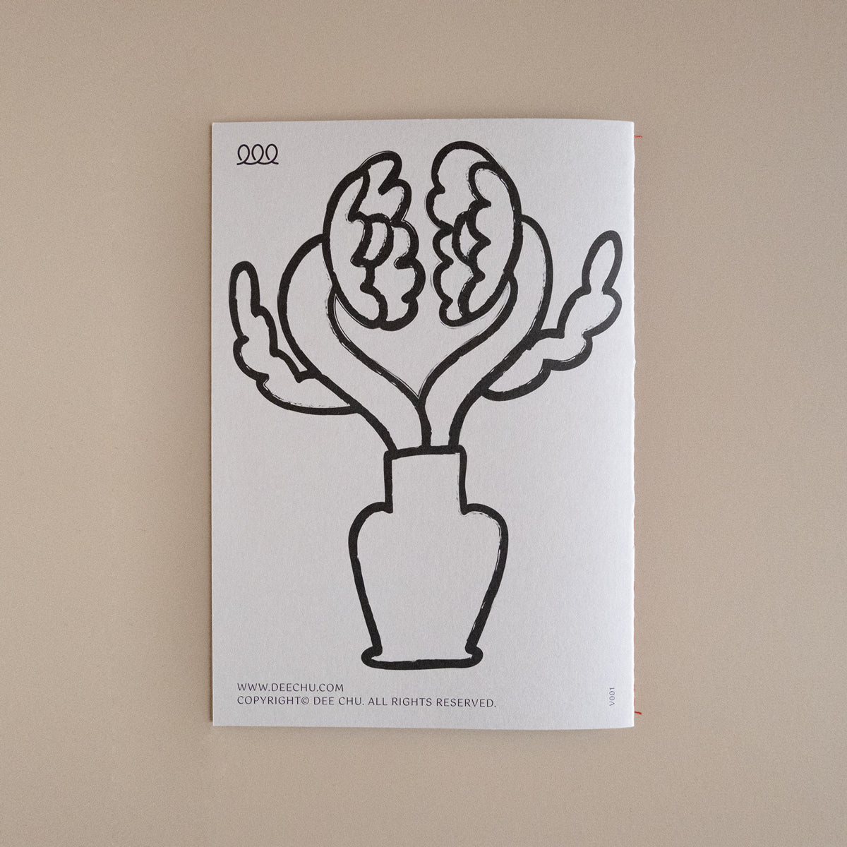 線稿著色本|花與花瓶