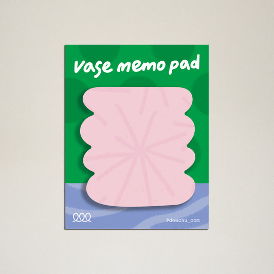 Vase Sticky Notes | Pink Starburst