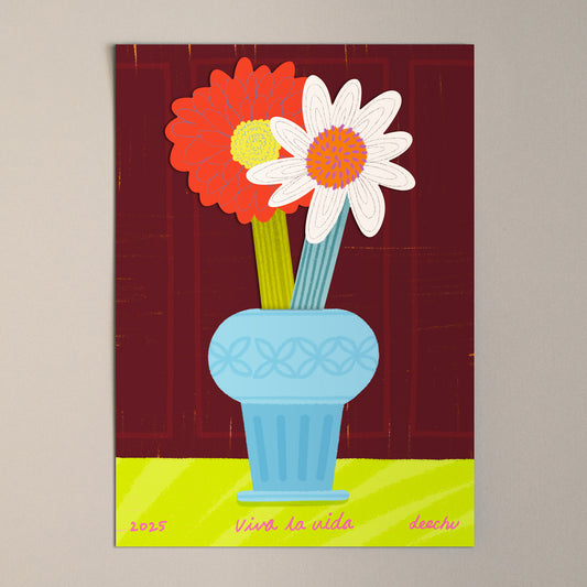 Flower Arrangement Postcard｜Old Friends II