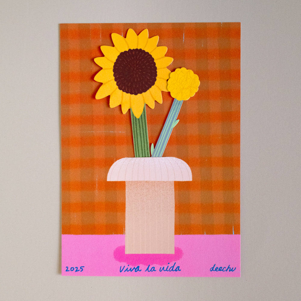 插花明信片|花園的日夜